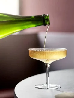 Ripple Champagne Saucers Frosted, sæt á 2 fra Ferm Living