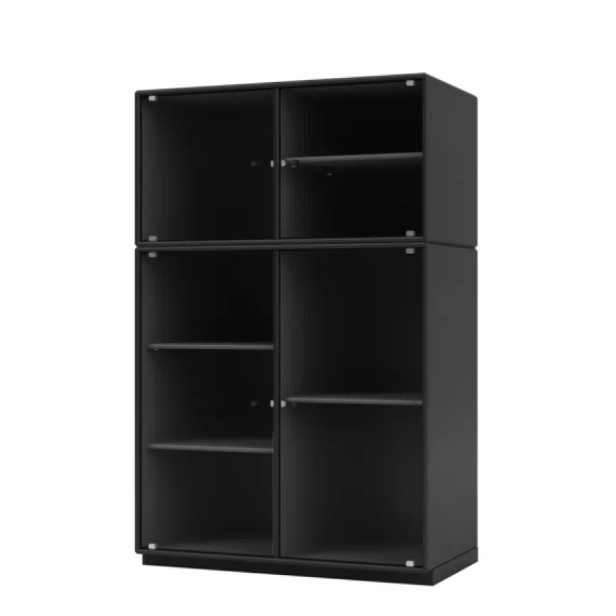 Ripple III Vitrineskab, inkl. sokkel fra Montana