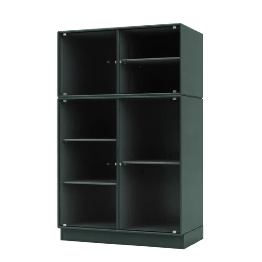 Ripple III Vitrineskab, inkl. sokkel fra Montana