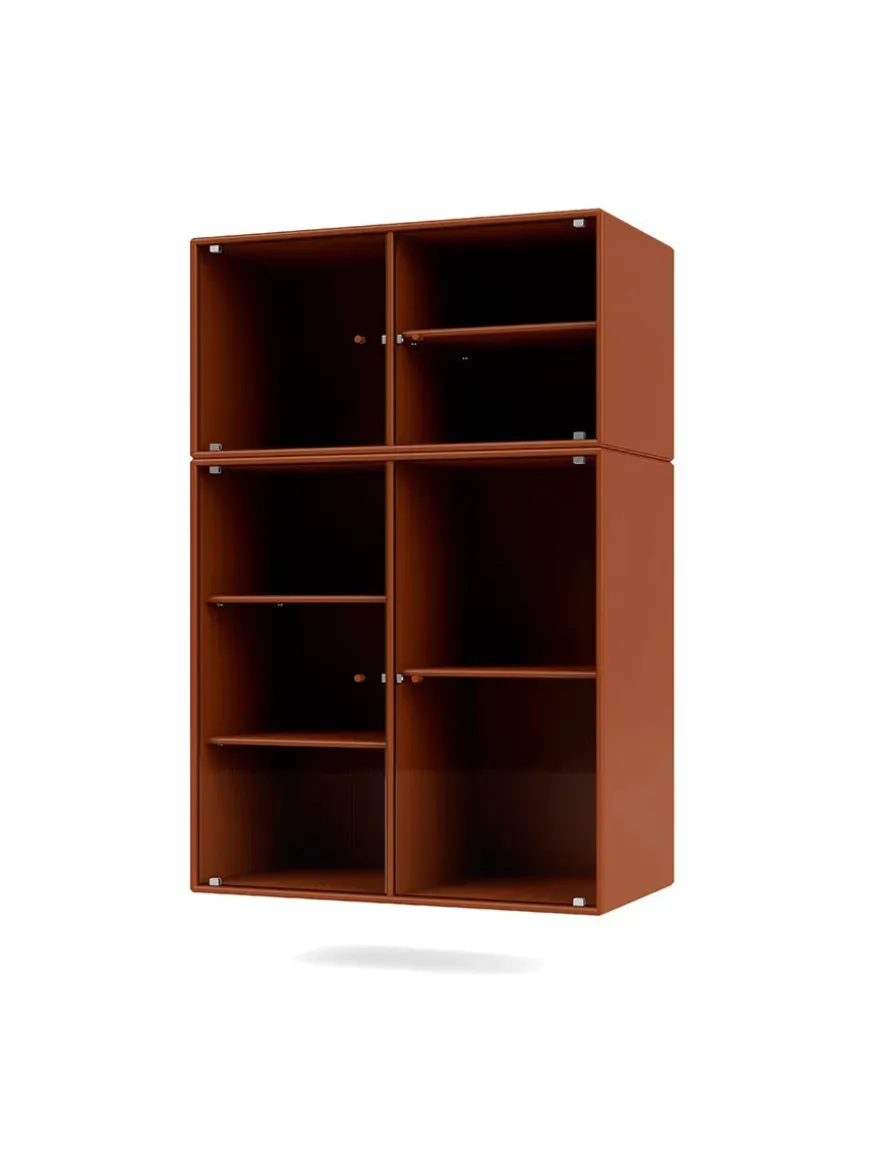 Ripple III Vitrineskab, inkl. sokkel fra Montana