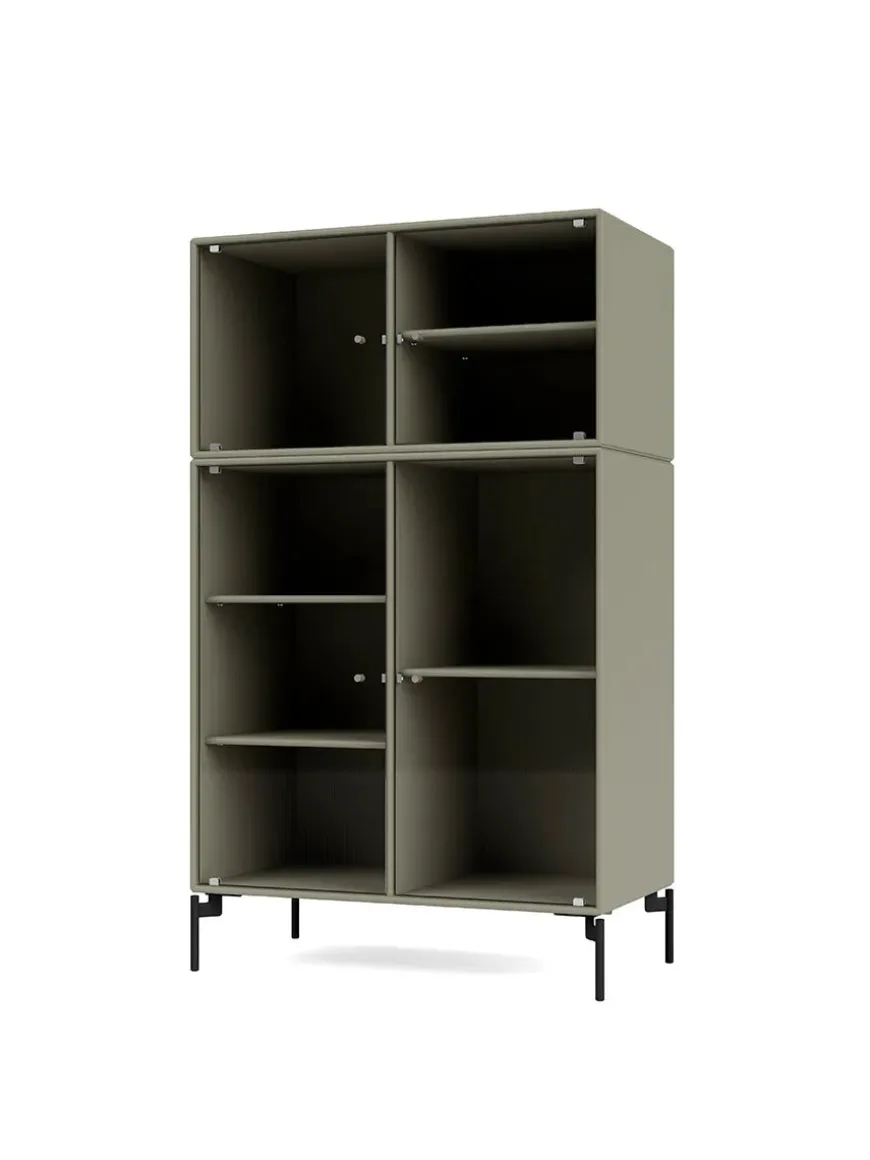 Ripple III Vitrineskab, inkl. sokkel fra Montana