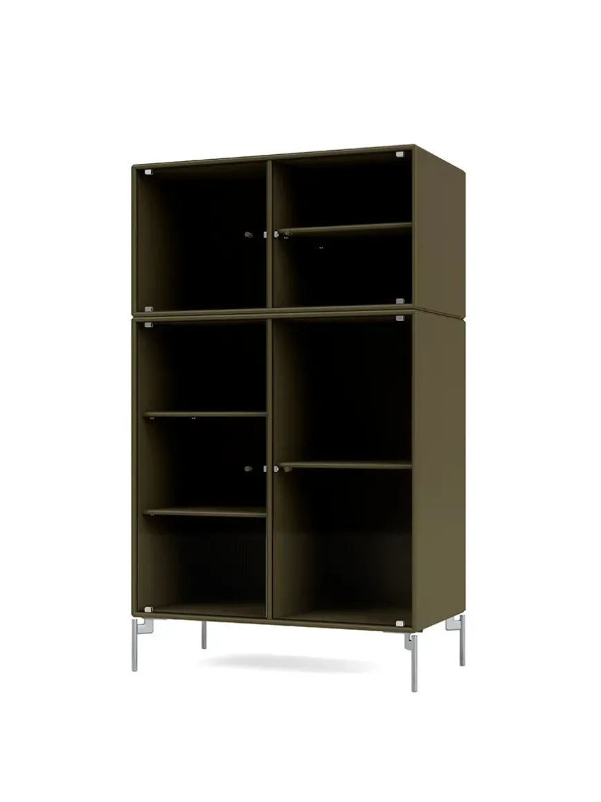 Ripple III Vitrineskab, inkl. sokkel fra Montana