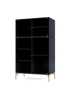 Ripple III Vitrineskab, inkl. sokkel fra Montana