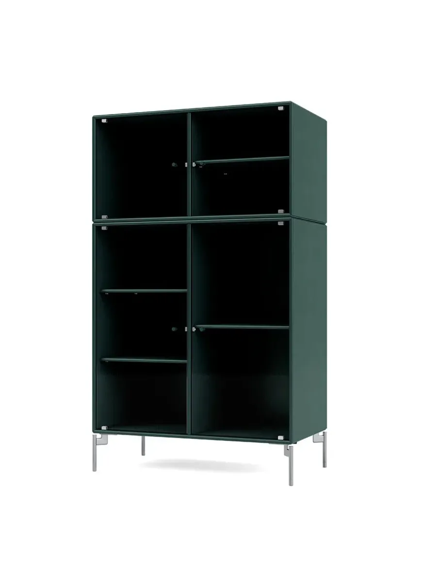 Ripple III Vitrineskab, inkl. sokkel fra Montana