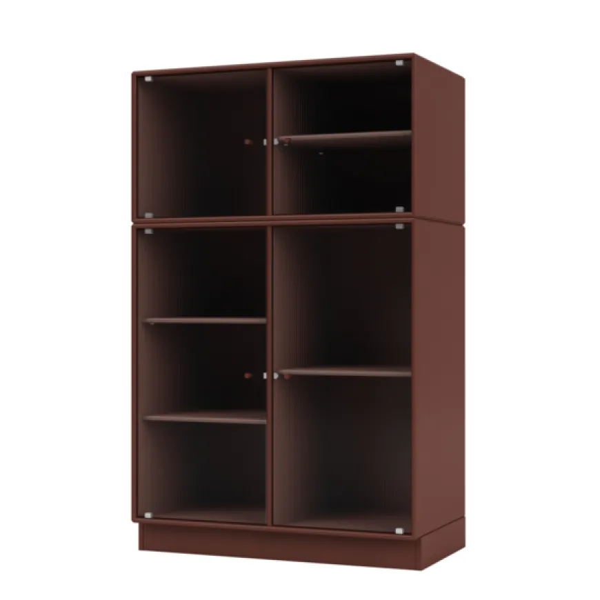 Ripple III Vitrineskab, inkl. sokkel fra Montana