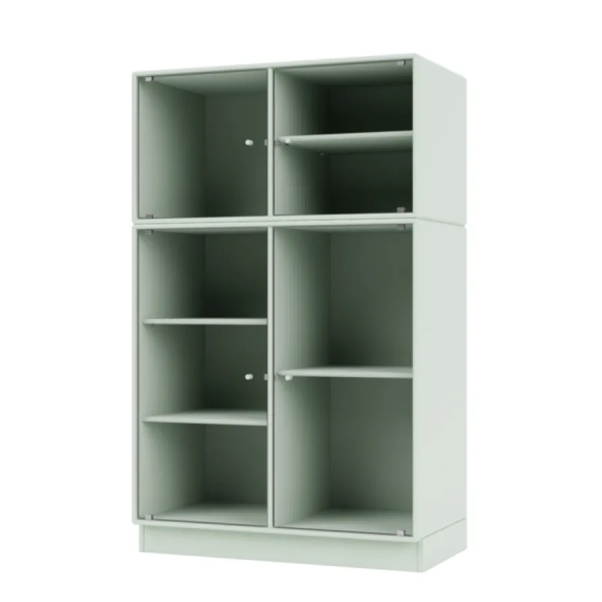 Ripple III Vitrineskab, inkl. sokkel fra Montana