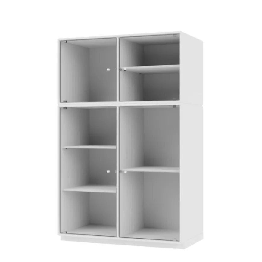 Ripple III Vitrineskab, inkl. sokkel fra Montana