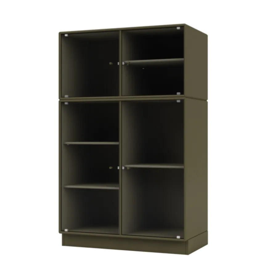 Ripple III Vitrineskab, inkl. sokkel fra Montana