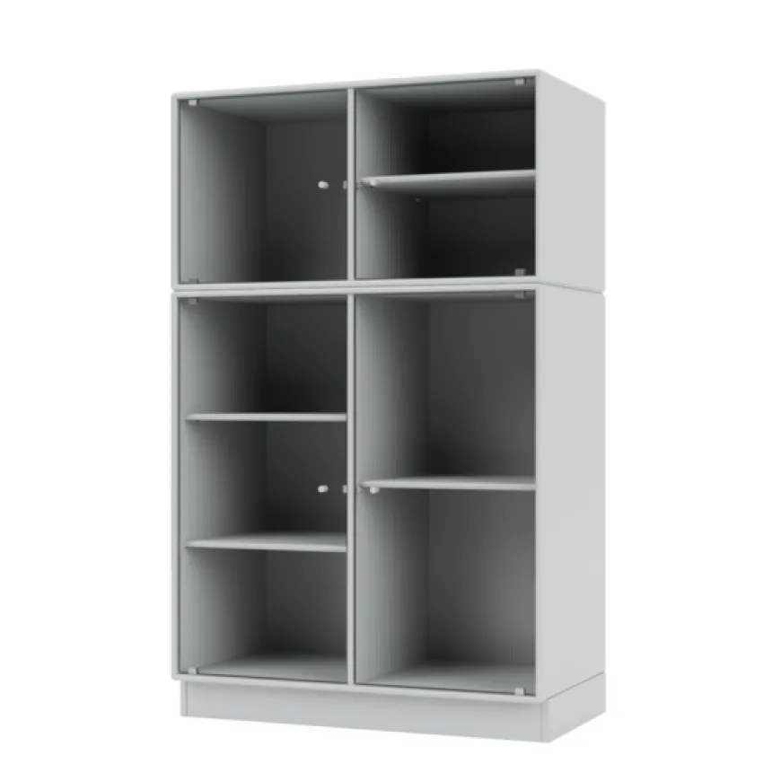 Ripple III Vitrineskab, inkl. sokkel fra Montana