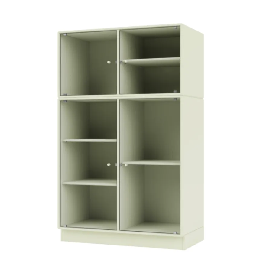 Ripple III Vitrineskab, inkl. sokkel fra Montana