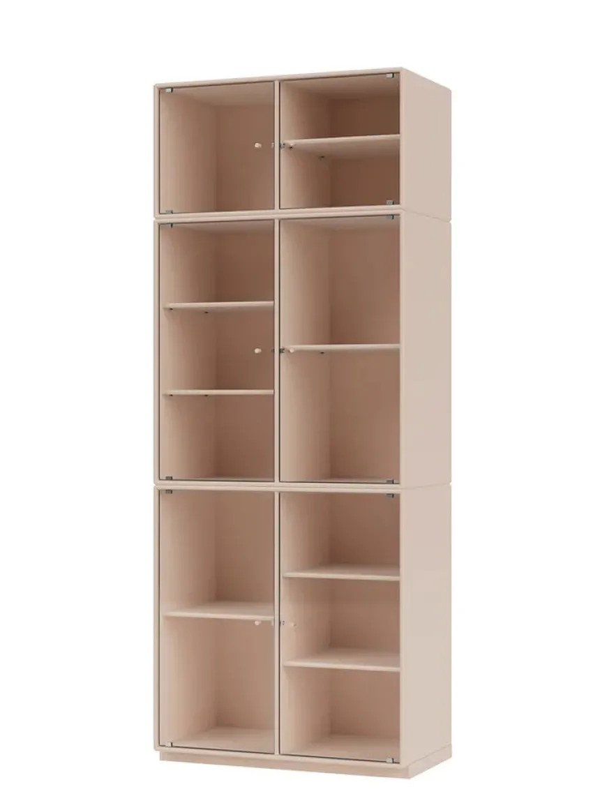 Ripple IV Vitrineskab, inkl. sokkel fra Montana