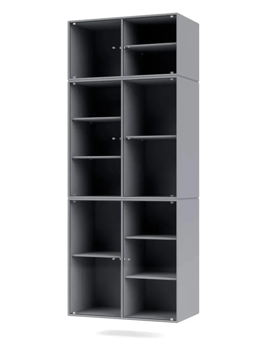 Ripple IV Vitrineskab, inkl. sokkel fra Montana