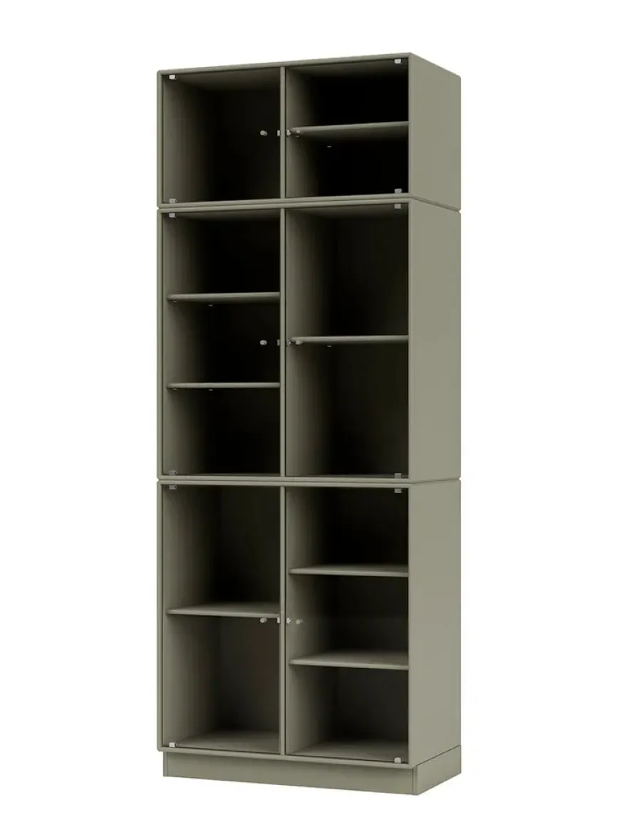 Ripple IV Vitrineskab, inkl. sokkel fra Montana