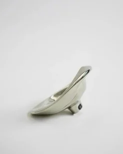 Ripple Knob Small, silver fra Hein Studio
