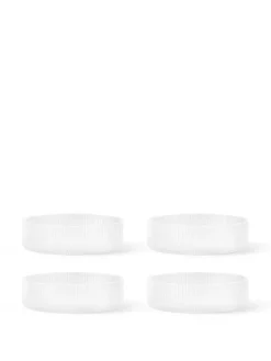 Ripple Serving Bowls Frosted, sæt á 4 fra Ferm Living