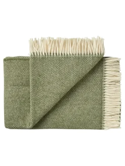 Rømø Plaid, apricot orange fra Silkeborg Uldspinderi