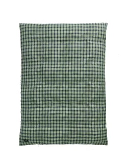 Rodeo Duvet Cover, neon blue check fra Magniberg