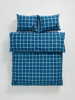 Rodeo Duvet Cover, neon pink check fra Magniberg
