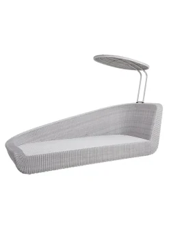 Savannah Daybed, højre i hvid/grå fra Cane-line