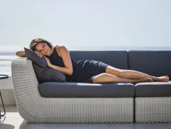 Savannah Enkelt Modul, hvid/grå modul fra Cane-line