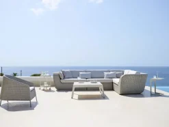 Savannah 2-pers. Højre Modulsofa, hvid/grå fra Cane-line