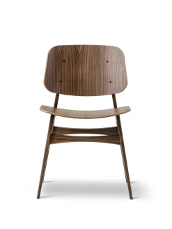 Søborg Stol, træstel af Børge Mogensen