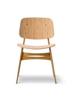 Søborg Stol, træstel af Børge Mogensen