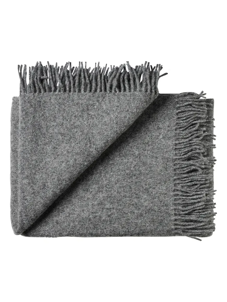 Season Plaid, dark nordic grey fra Silkeborg Uldspinderi