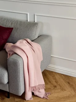 Secret Plaid, beetroot/rhubarb fra Silkeborg Uldspinderi