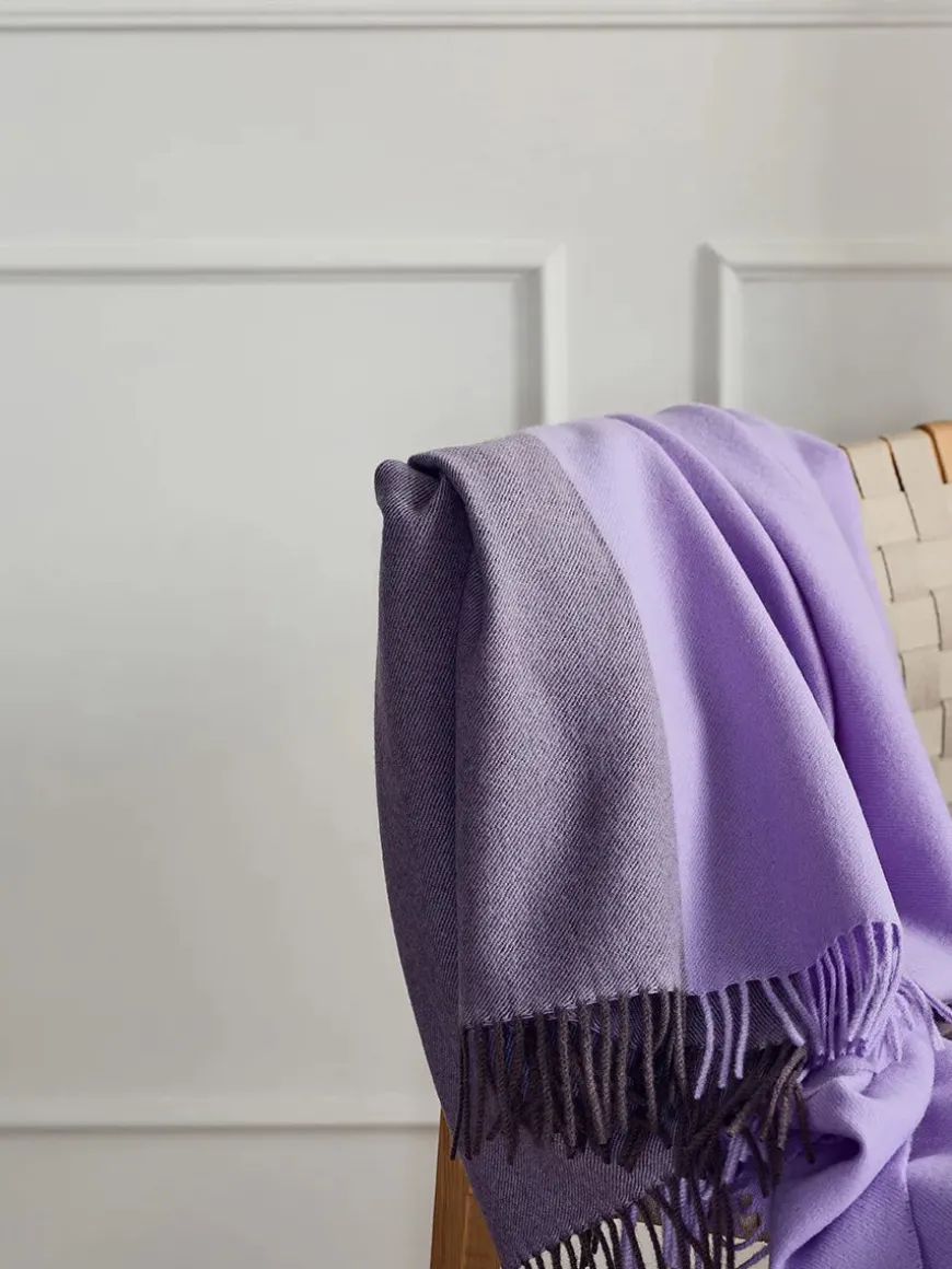 Secret Plaid, clay/lilac fra Silkeborg Uldspinderi