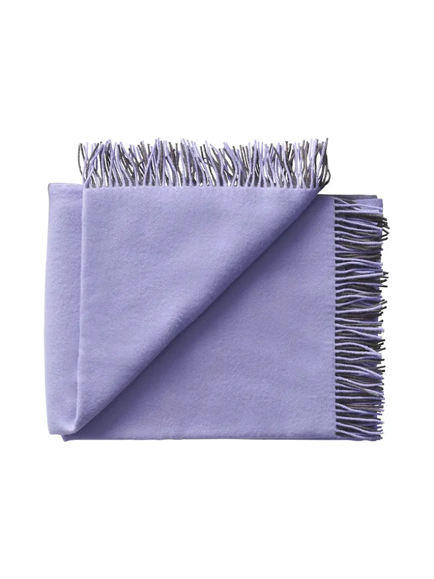 Secret Plaid, coral/amber fra Silkeborg Uldspinderi