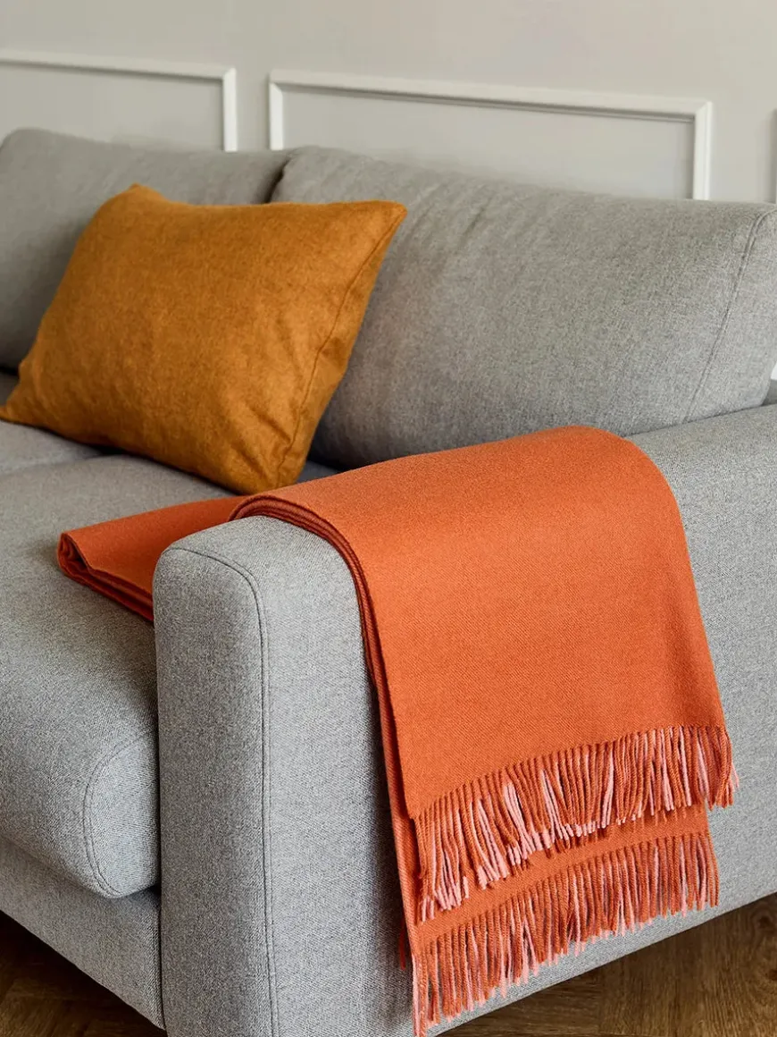 Secret Plaid, moss/seaweed fra Silkeborg Uldspinderi