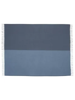 Secret Plaid, ocean/ink fra Silkeborg Uldspinderi