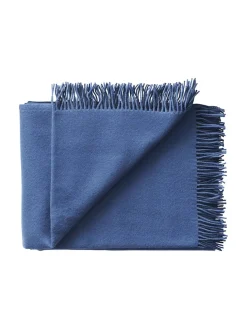 Secret Plaid, ocean/ink fra Silkeborg Uldspinderi