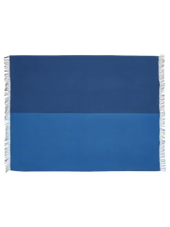 Secret Plaid, ocean/ink fra Silkeborg Uldspinderi