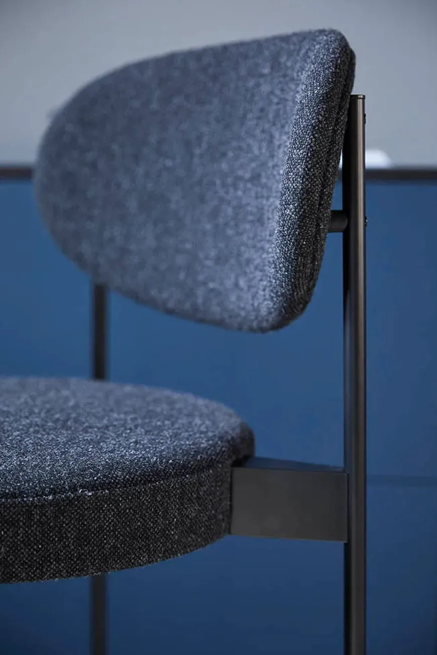 Serie 430 barstol, sort af Verner Panton