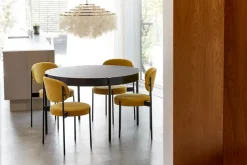 Serie 430 spisestol, sort af Verner Panton