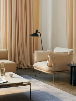 Sett LN13 Sofabord, smoked glass/chrome fra &Tradition