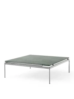 Sett LN13 Sofabord, verde guatemala marble/chrome fra &Tradition