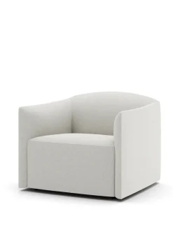 Shore Lounge Chair Extended Base, taupe fra New Works