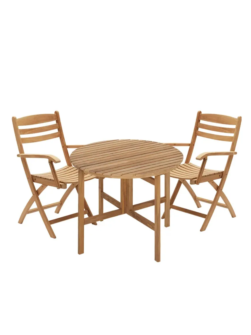 Skagerak Selandia Sæt, 4 stole og bord 147 fra Fritz Hansen