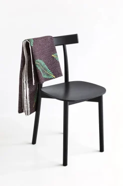 Skinny wooden chair, ash/blue fra Nine