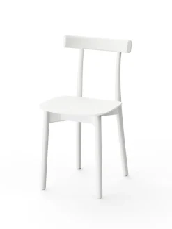 Skinny wooden chair, ash/black fra Nine