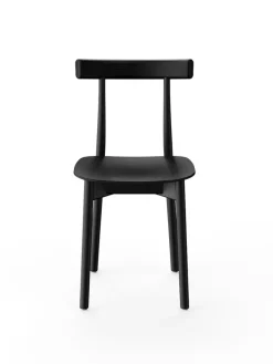 Skinny wooden chair, ash/red fra Nine