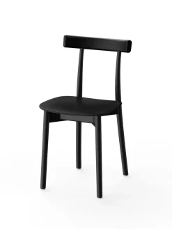 Skinny wooden chair, ash/white fra Nine