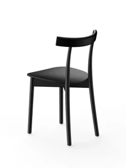 Skinny wooden chair, ash/white fra Nine