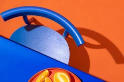 Skinny wooden chair, ash/white fra Nine