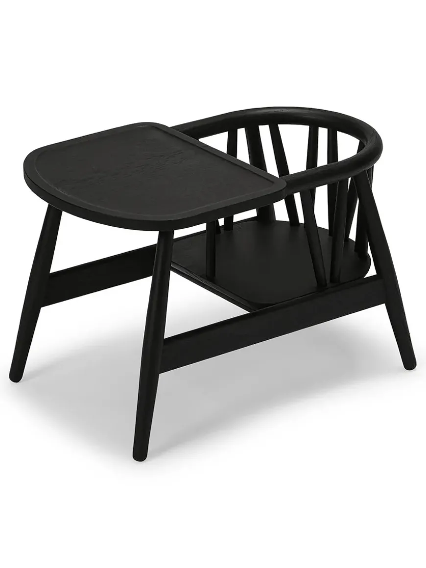 Smilla Toddler Stol, sortlakeret eg fra Oaklings