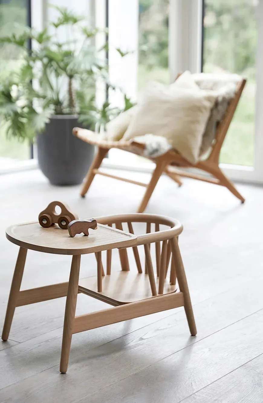 Smilla Toddler Stol, sortlakeret eg fra Oaklings