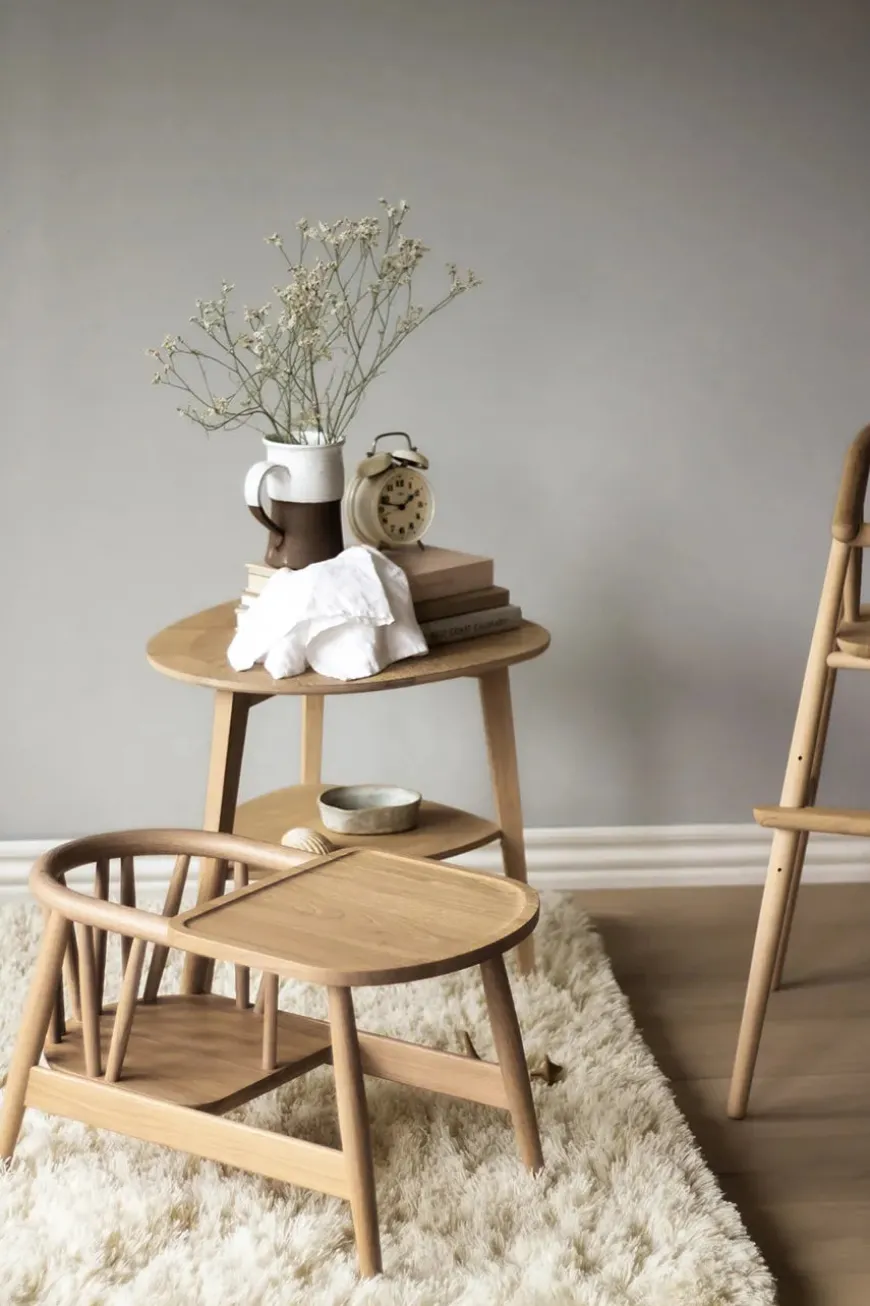 Smilla Toddler Stol, sortlakeret eg fra Oaklings